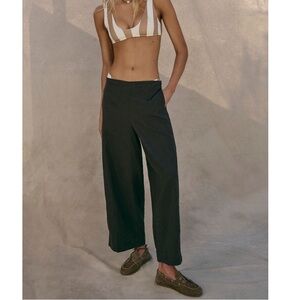 Brand New Free People Dark Brown Wide-Leg Pants